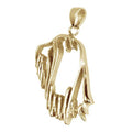 Bearded Collie 14K Gold Cut Out Pendant
