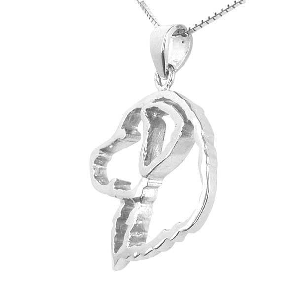 Bernese Mountain Dog Sterling Silver Cut Out Pendants