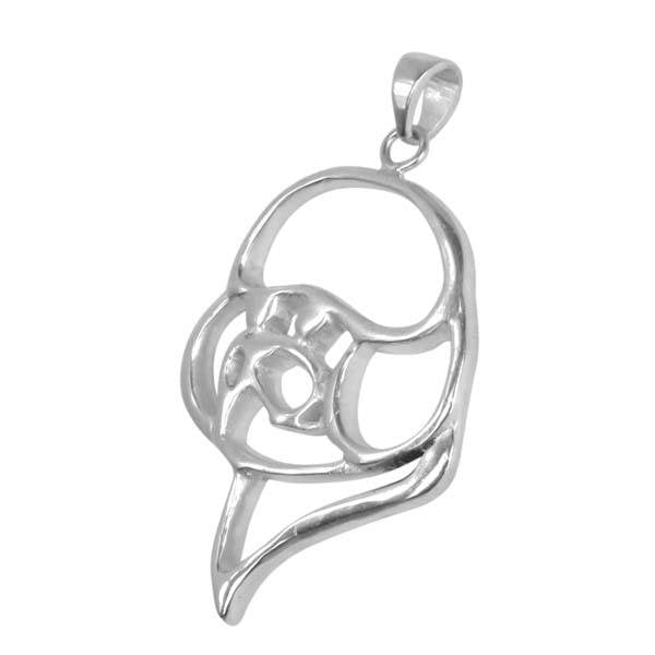 Bichon Frise Sterling Silver Cut Out Pendants