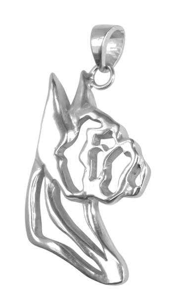 Boxer Sterling Silver Cut Out Pendants