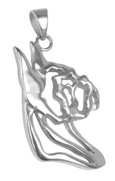 Boxer Sterling Silver Cut Out Pendants