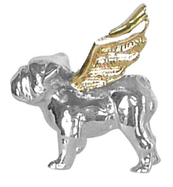 Bulldog Angel Charm