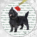 Cairn Terrier, Black "Happy Howlidays" Ornament