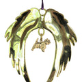Cairn Terrier Gold Plated Holiday Angel Wing Ornament