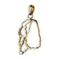 Cavalier King Charles Spaniel 14K Gold Cut Out Pendant