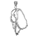 Cavalier King Charles Spaniel Sterling Silver Cut Out Pendants