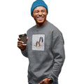Cavalier King Charles Spaniel Love Text - Adult Unisex Crewneck Sweatshirt