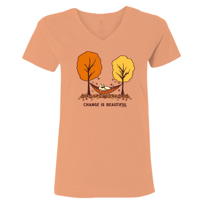 Change is Beautiful - Ladies T-Shirt V-Neck