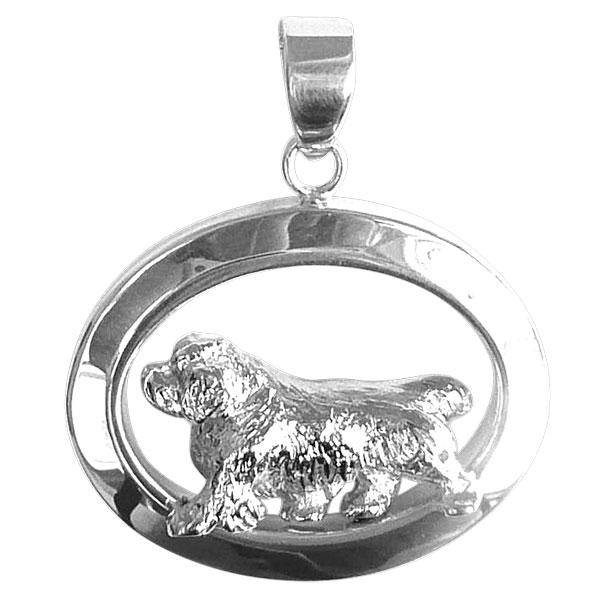 Clumber Spaniel Oval Jewelry