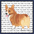 Corgi Love Text - Adult Unisex Crewneck Sweatshirt