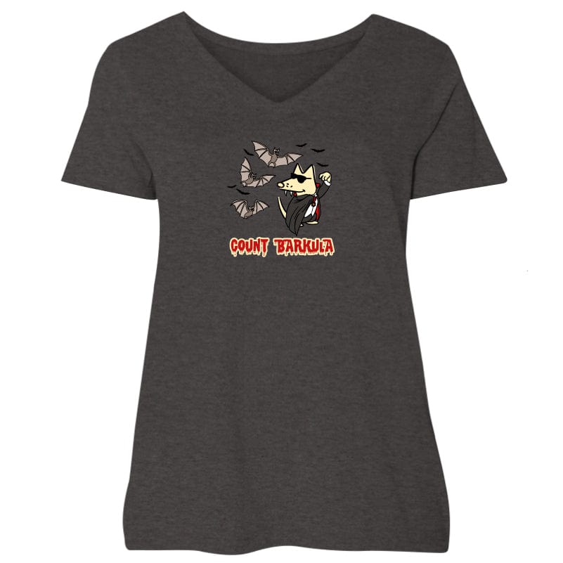 Count Barkula - Ladies Plus V-Neck Tee