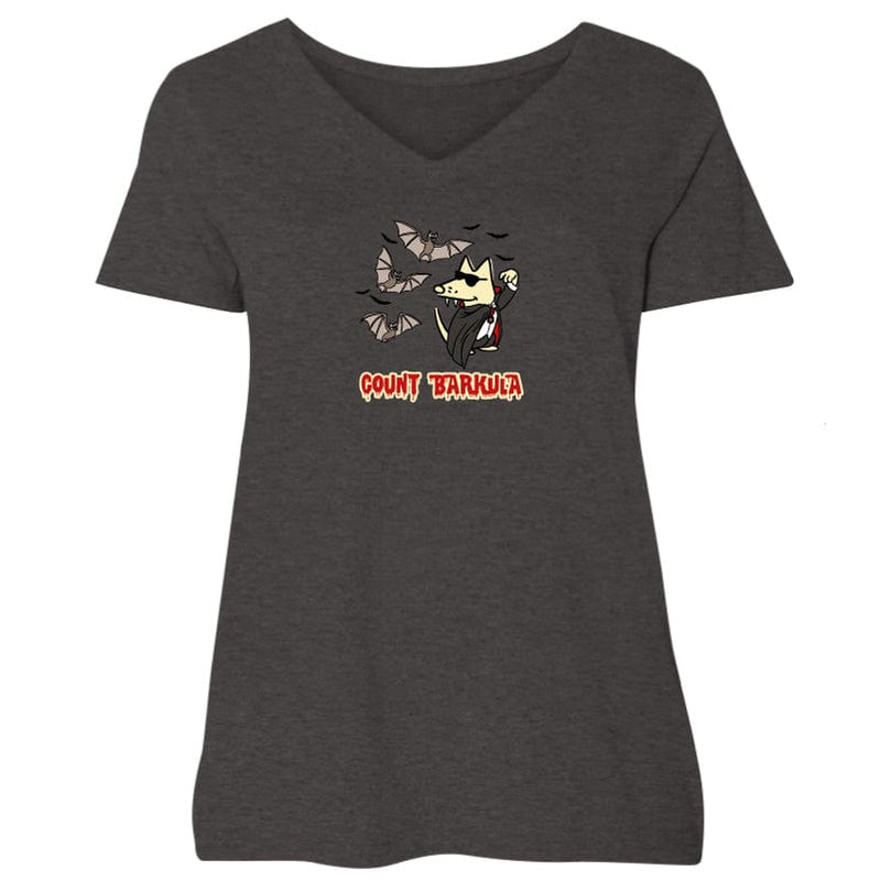 Count Barkula - Ladies Plus V-Neck Tee