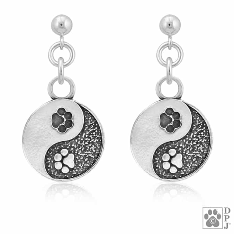 Yin & Yang Paw Earrings