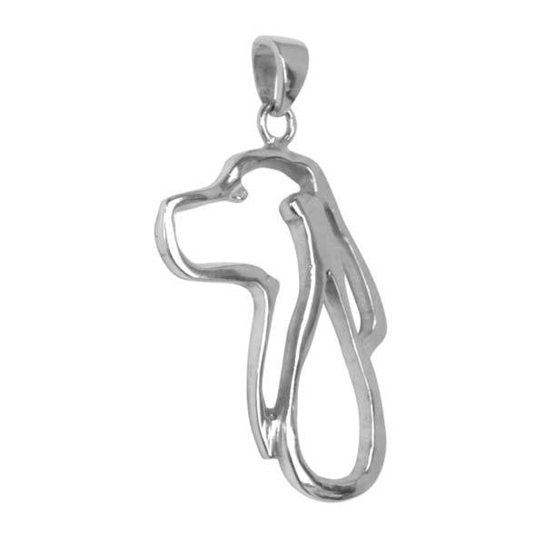 English Cocker Spaniel Sterling Silver Cut Out Pendants