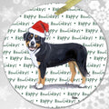 Greater Swiss Mountain Dog "Happy Howlidays" Ornament