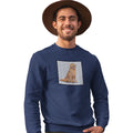 Golden Retreiver Love Text - Adult Unisex Crewneck Sweatshirt