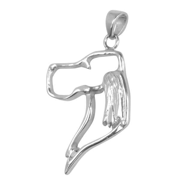 Gordon Setter Sterling Silver Cut Out Pendants