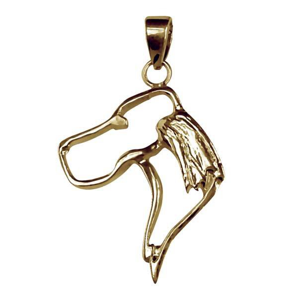 Gordon Setter 14K Gold Cut Out Pendant