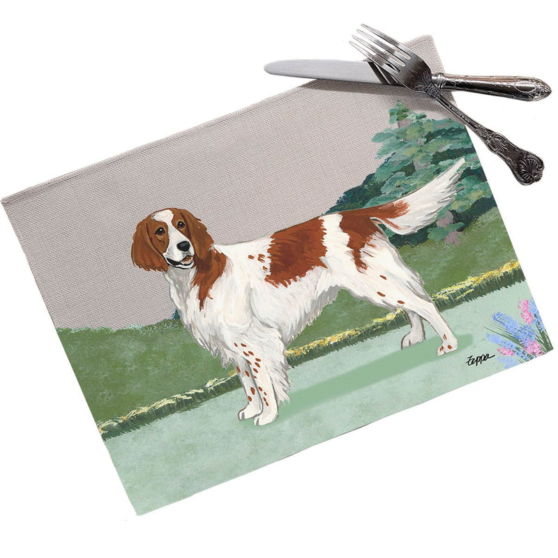 Irish Red & White Setter Placemats