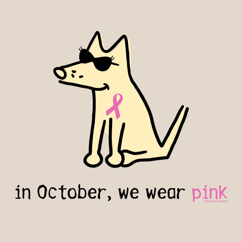 In October We Wear Pink - Ladies Curvy V-Neck Tee