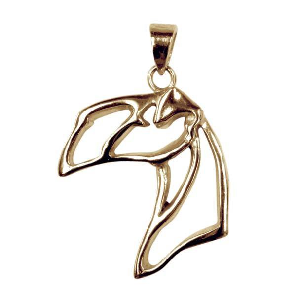 Lakeland Terrier 14K Gold Cut Out Pendant