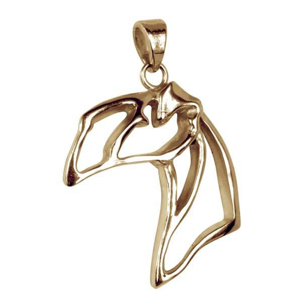 Lakeland Terrier 14K Gold Cut Out Pendant