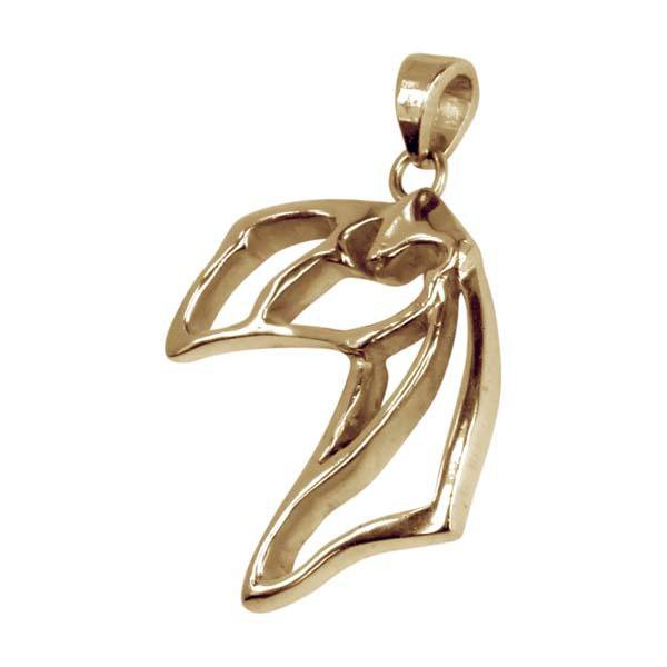 Lakeland Terrier 14K Gold Cut Out Pendant