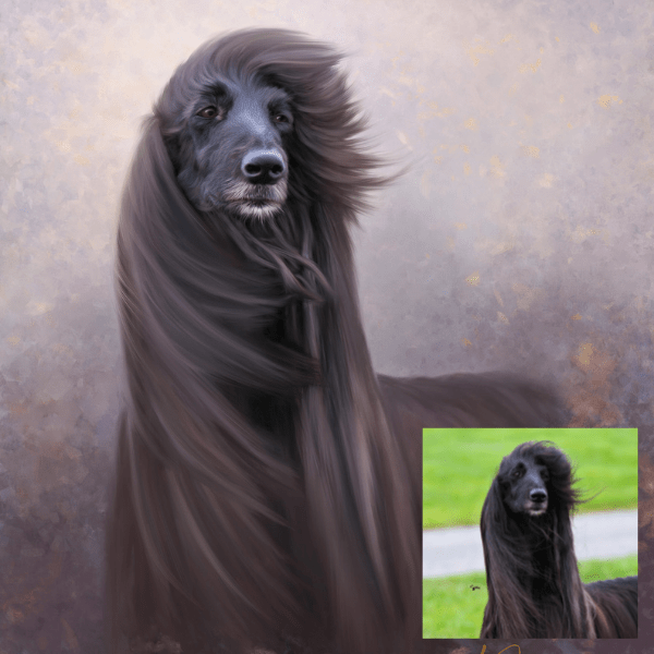 Hand-Painted Pet Portrait