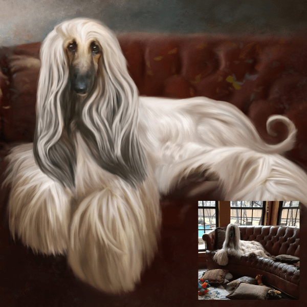 Hand-Painted Pet Portrait
