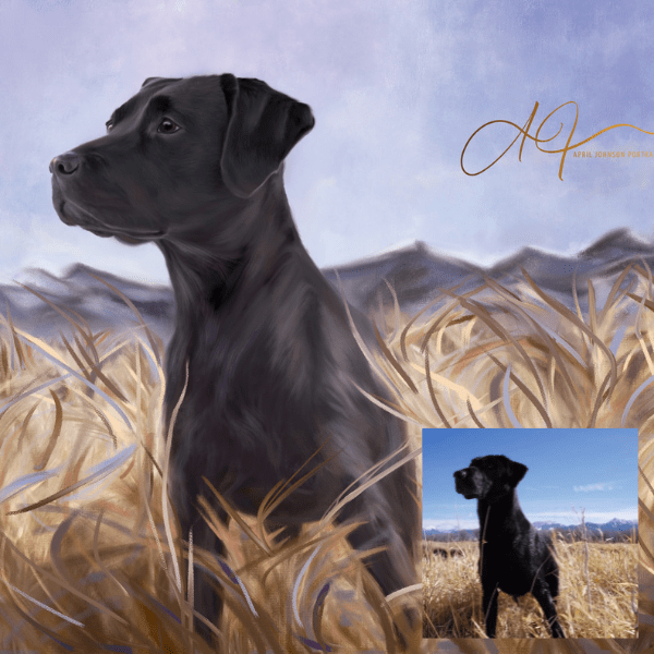 Hand-Painted Pet Portrait