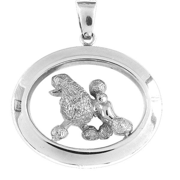 Poodle Wide Oval Jewelry