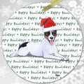 Rat Terrier "Happy Howlidays" Ornament