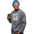 Saint Bernard Love Text - Adult Unisex Crewneck Sweatshirt