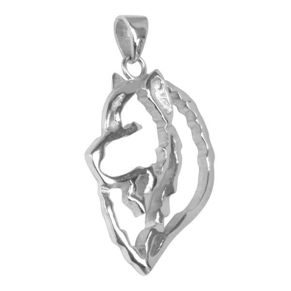 Samoyed Sterling Silver Cut Out Pendants