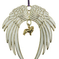 Shetland Sheepdog Gold Plated Holiday Angel Wing Ornament