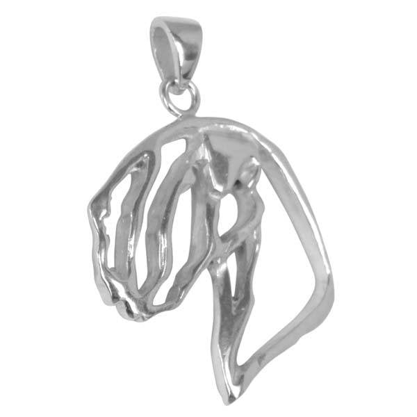 Soft Coated Wheaten Terrier  Sterling Silver Cut Out Pendants