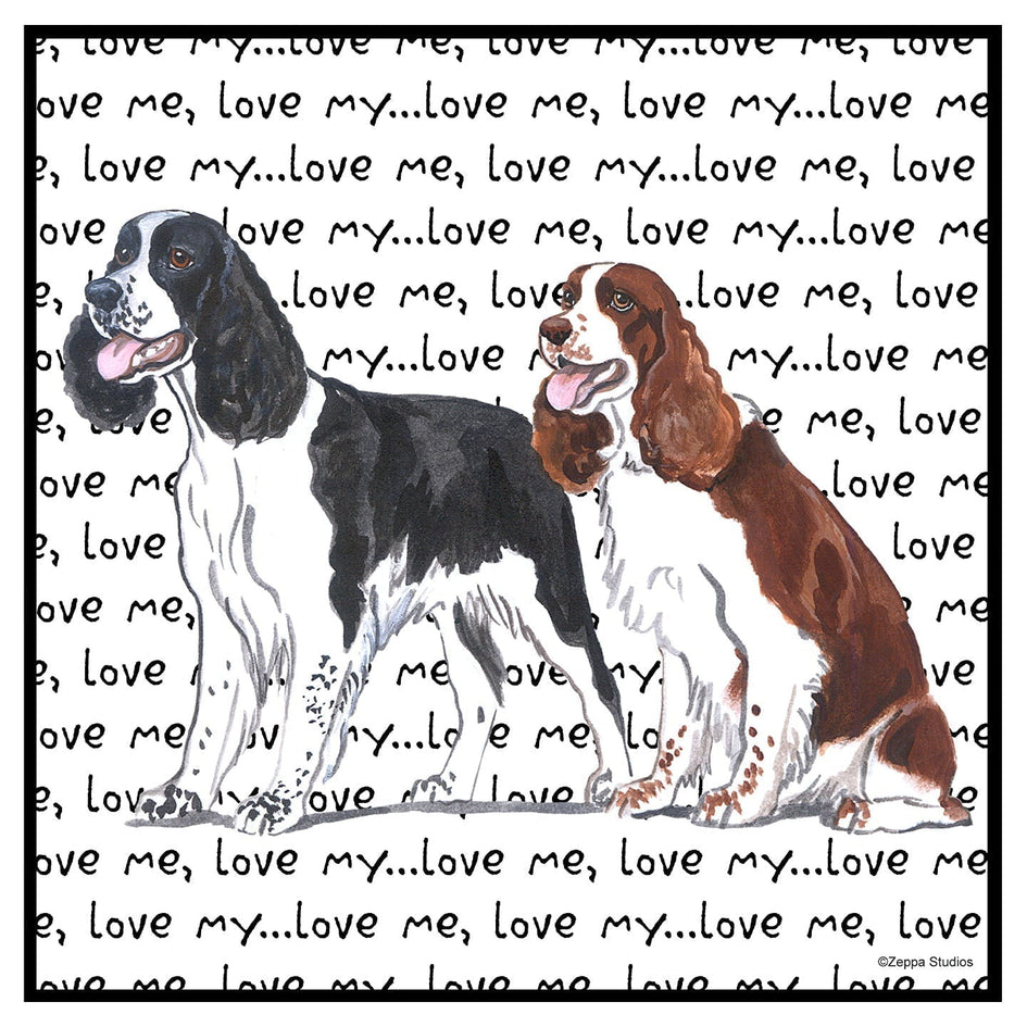Two Springer Love Text - Women's V-Neck T-Shirt
