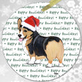 Pembroke Welsh Corgi, Tri Color "Happy Howlidays" Ornament