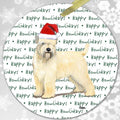 Wheaten Terrier (Soft Coated) "Happy Howlidays" Ornament