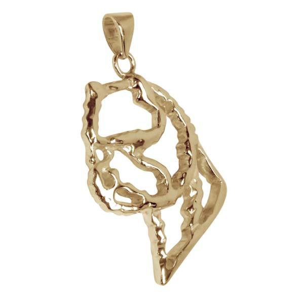 West Highland White Terrier 14K Gold Cut Out Pendant