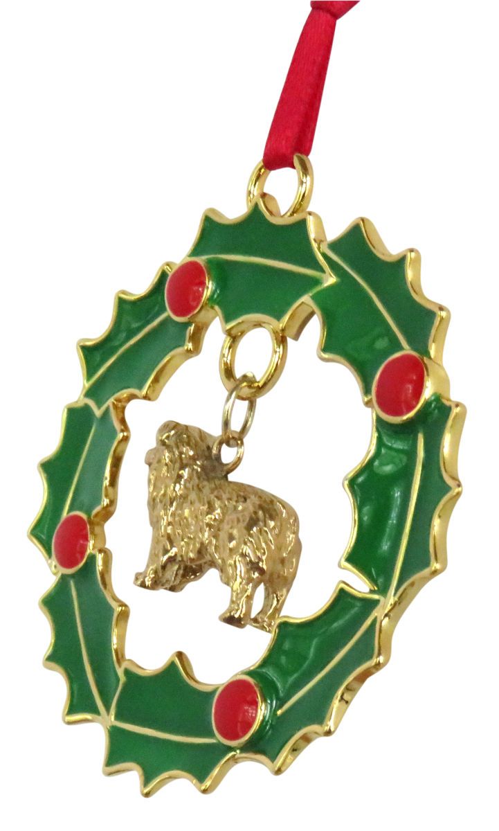 Australian Shepherd Wreath Ornament