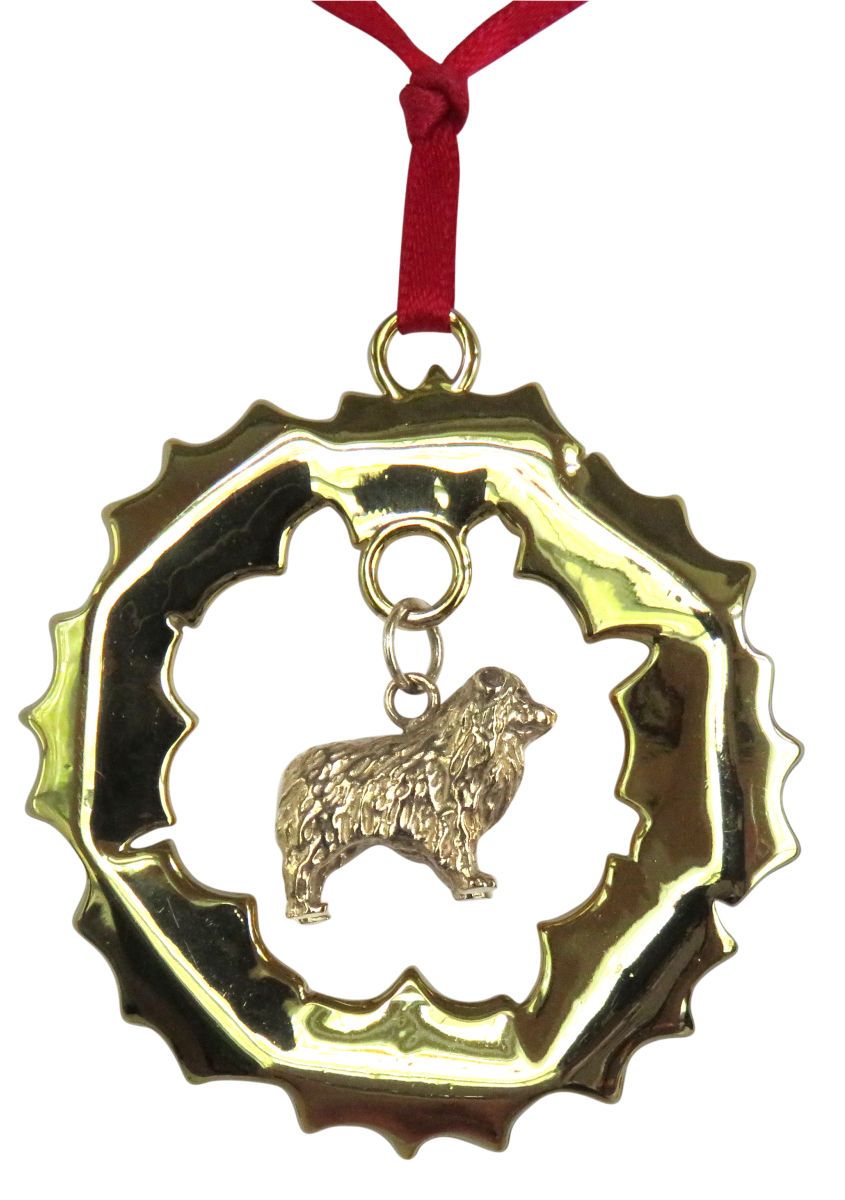 Australian Shepherd Wreath Ornament