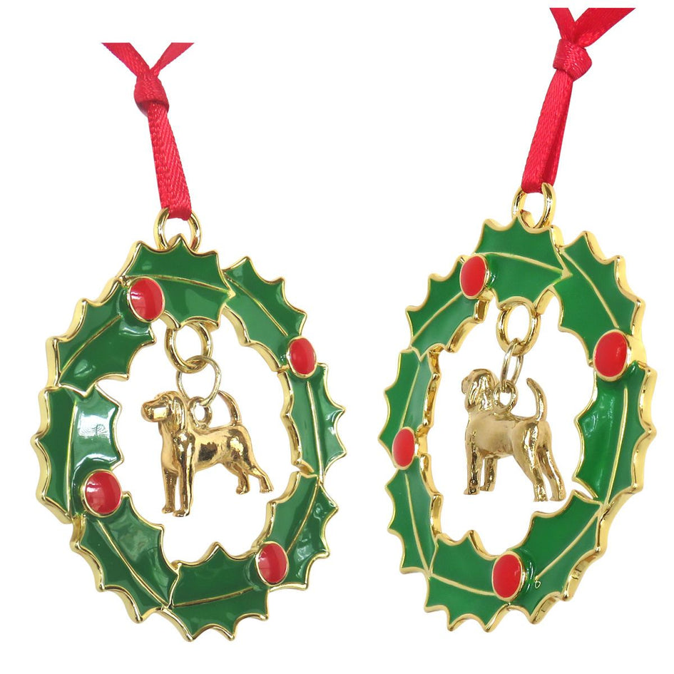Beagle Wreath Ornament