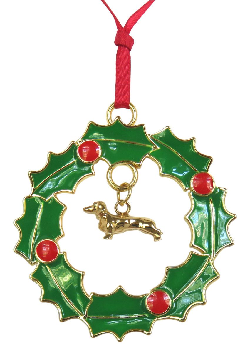 Dachshund Wreath Ornament