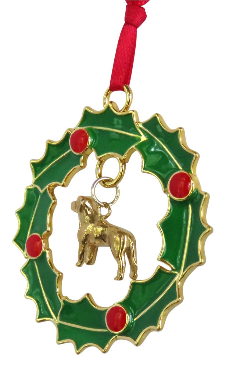 Labrador Retriever Wreath Ornament
