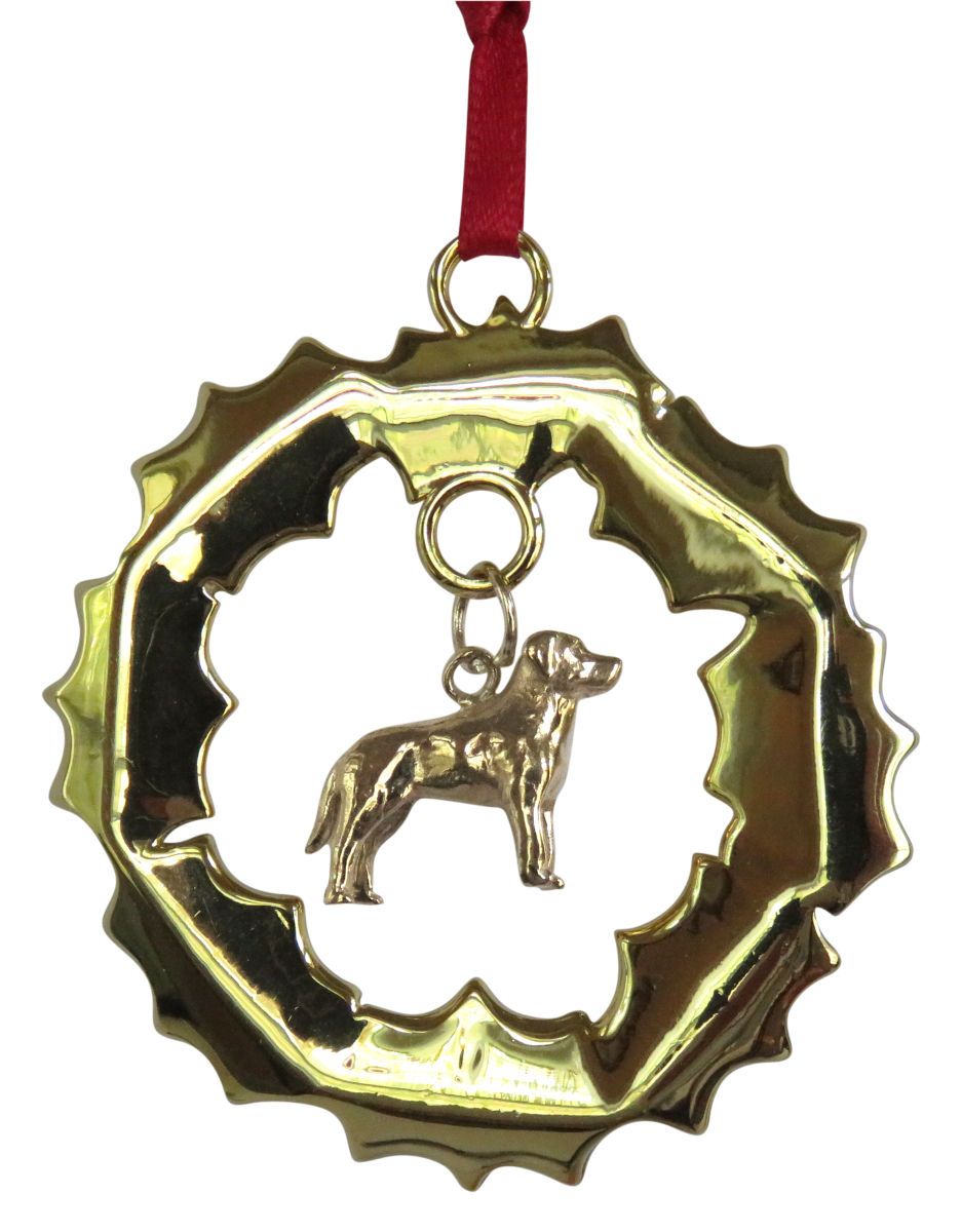Labrador Retriever Wreath Ornament