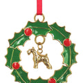 Miniature Schnauzer Wreath Ornament