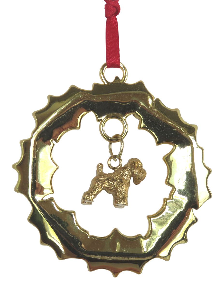 Soft Coated Wheaten Terrier  Wreath Ornament