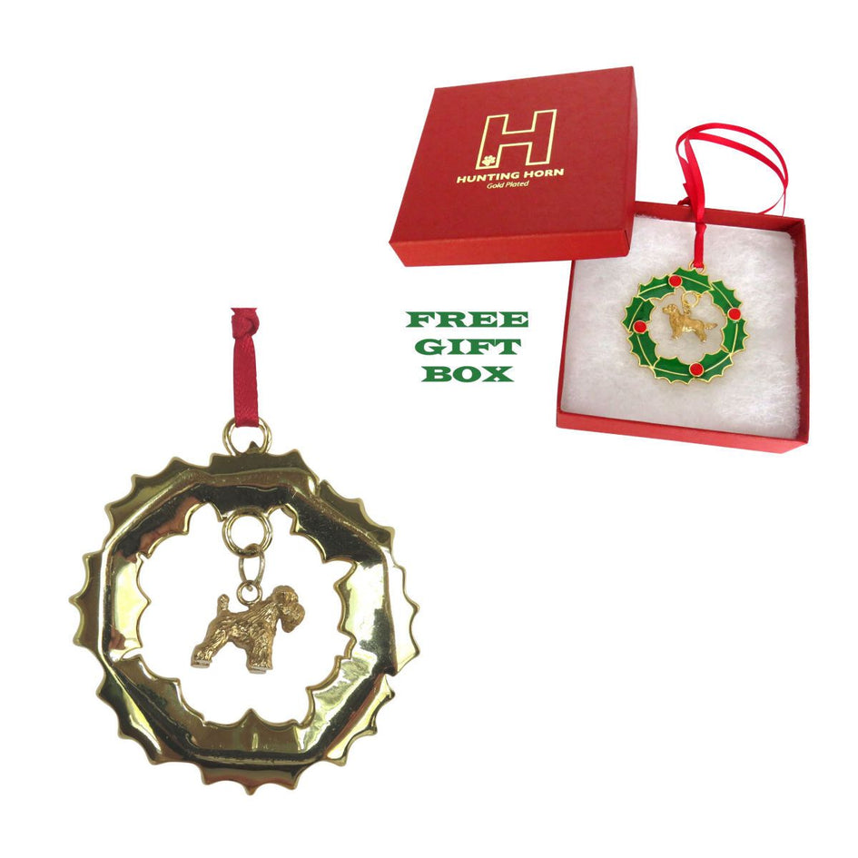 Soft Coated Wheaten Terrier  Wreath Ornament