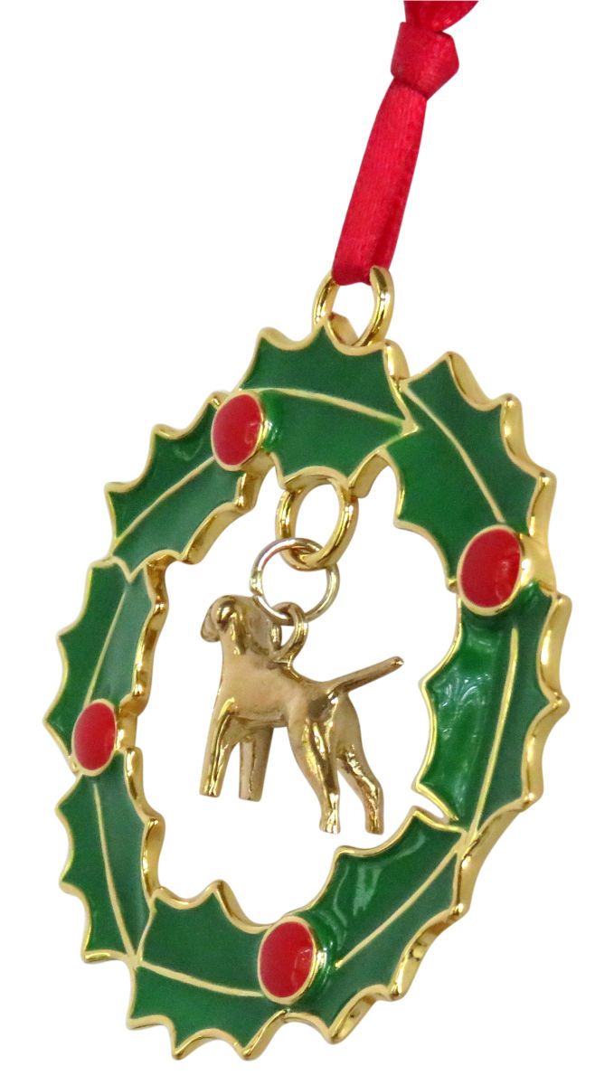 Vizsla Wreath Ornament
